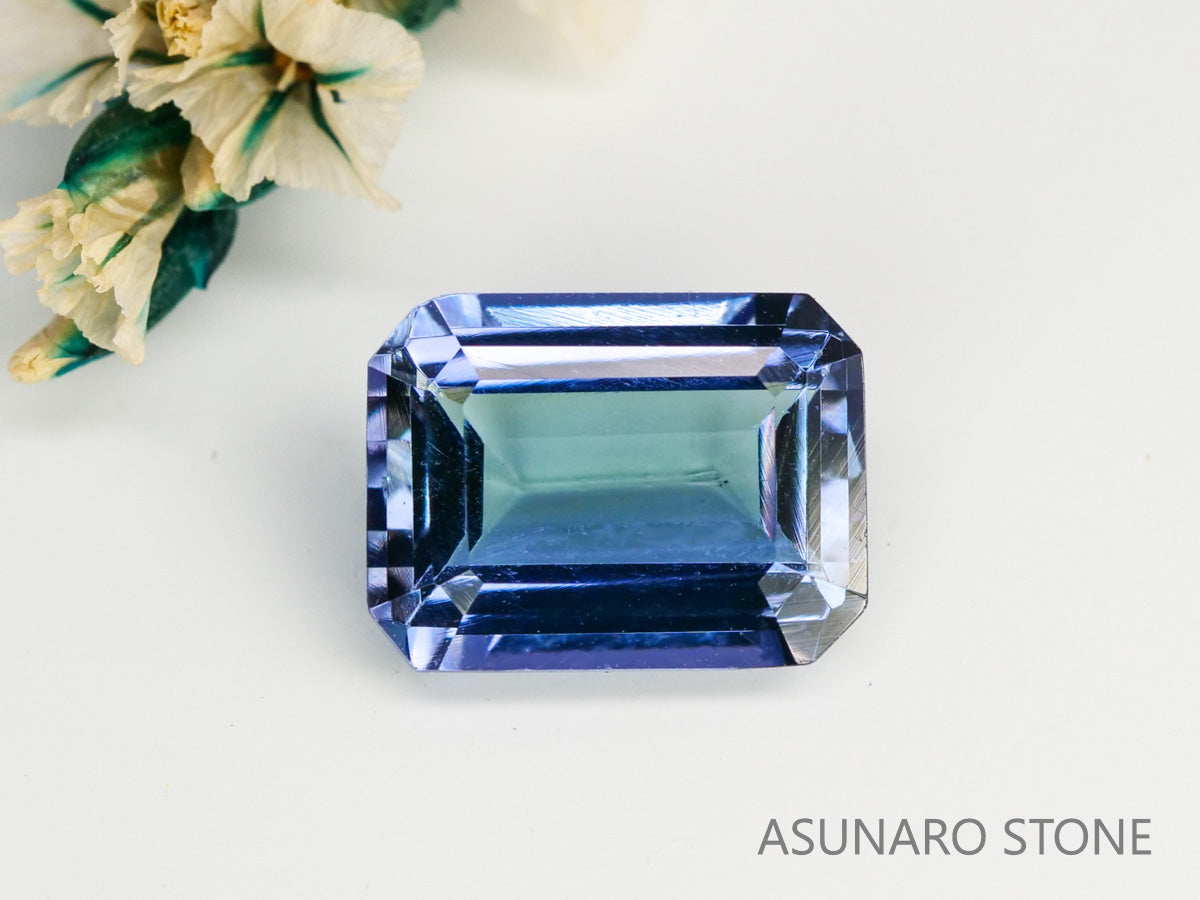 バイカラータンザナイト エメラルドカット タンザニア産 1.67ct【240205-1968】の商品画像_2