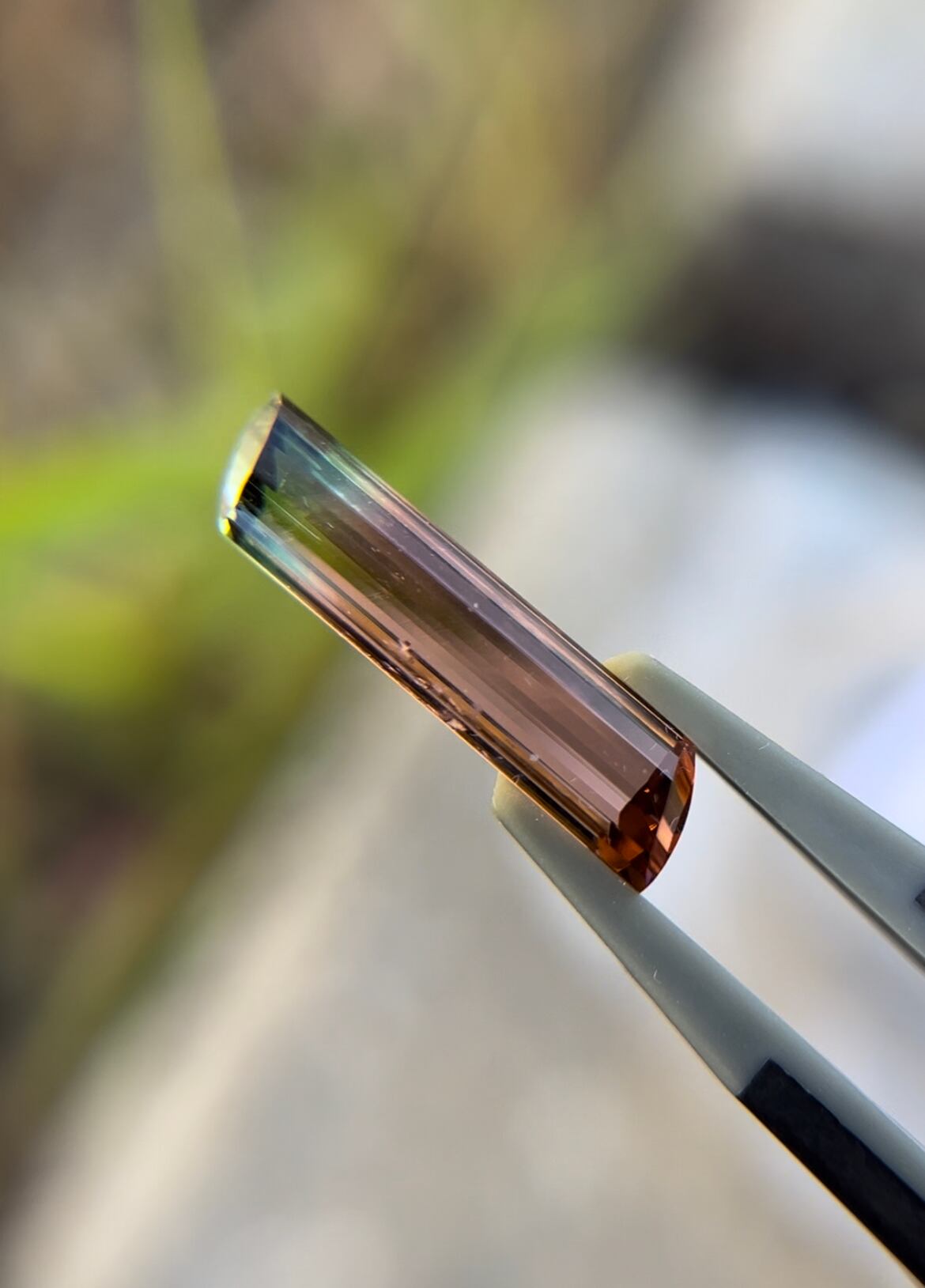 バイカラートルマリン 3.05ct へん型の商品画像_9