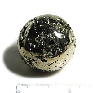 【クーポンで10%OFF】パイライト スフィア pyrite 黄鉄鉱 愚者の黄金 天然石 鉱物 1点もの 現品撮影 PYB-100の商品画像_2