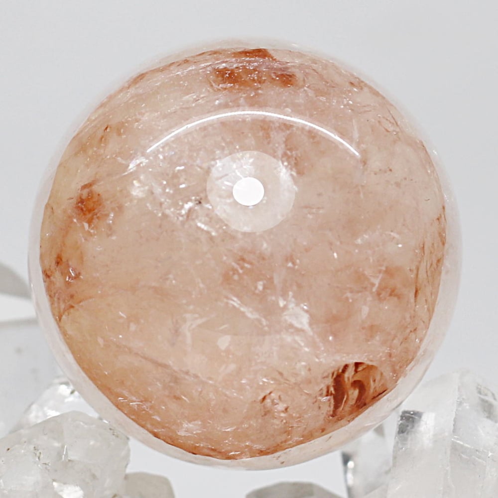 インド/マニカラン産ヒマラヤ水晶丸玉/スフィア（直径38.0mm）の商品画像_2