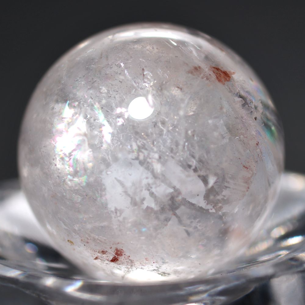 インド/マニカラン産ヒマラヤ水晶丸玉/ミニスフィア（直径20.1mm）の商品画像_5