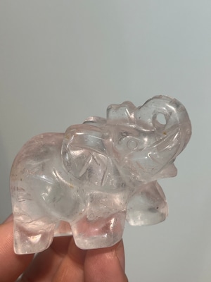 水晶、ゾウ、カービング［ブラジル産］の商品画像_3