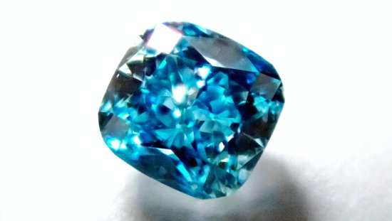 天然 ブルーダイヤモンド（ビビッド）0.11ct 【 Fancy Vivid Green Blue 】 GIAの商品画像_2