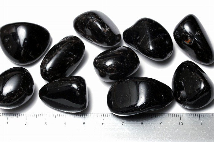 【高品質】モリオン(黒水晶)タンブル【Mサイズ】セット販売(1点〜) MOTST-004, ピックアップ商品の商品画像_4