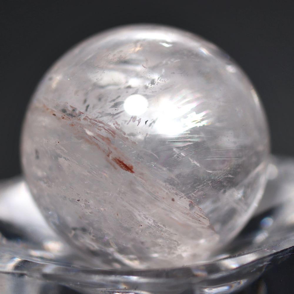 インド/マニカラン産ヒマラヤ水晶丸玉/ミニスフィア（直径20.1mm）の商品画像_6