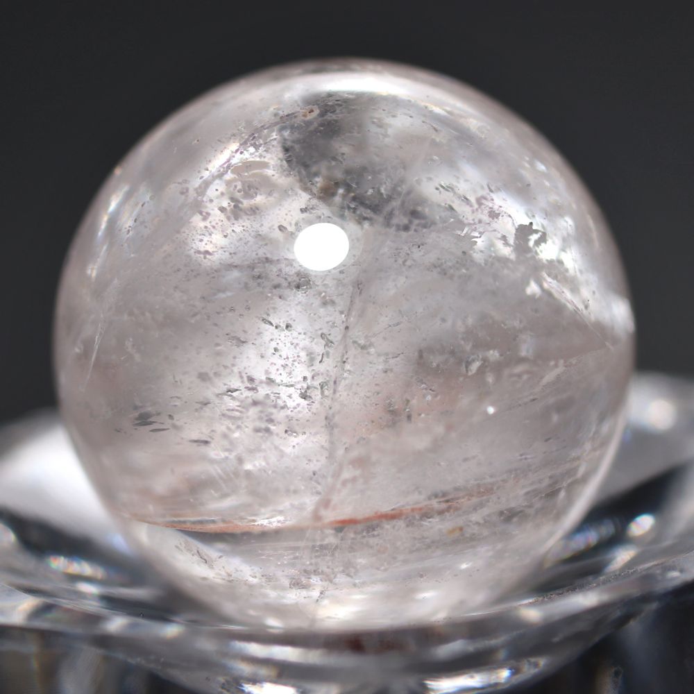 インド/マニカラン産ヒマラヤ水晶丸玉/ミニスフィア（直径20.1mm）の商品画像_7