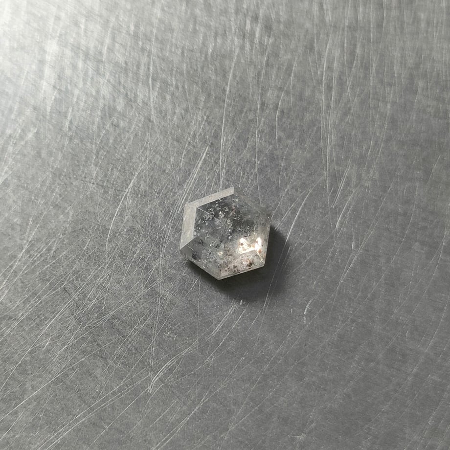 ソルト&ペッパー ヘキサゴン 0.85ct （B202）の商品画像_2