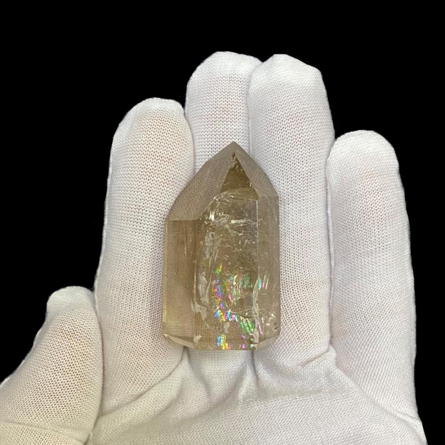 レインボー入り ルチルクォーツ ポイント 金針水晶六角柱 (2401) 天然石 パワーストーン, キラワールドの商品画像_6