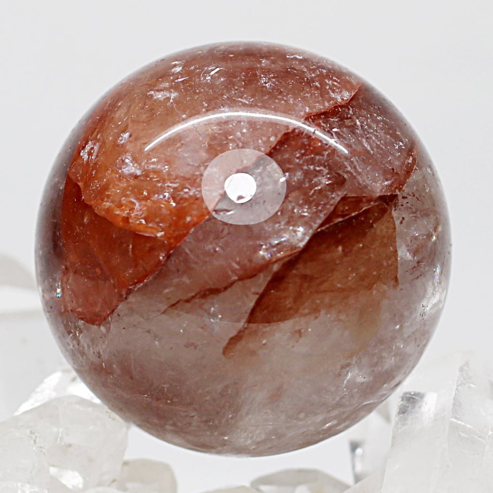 インド/マニカラン産ヒマラヤ水晶丸玉/スフィア（直径36.2mm）の商品画像_3