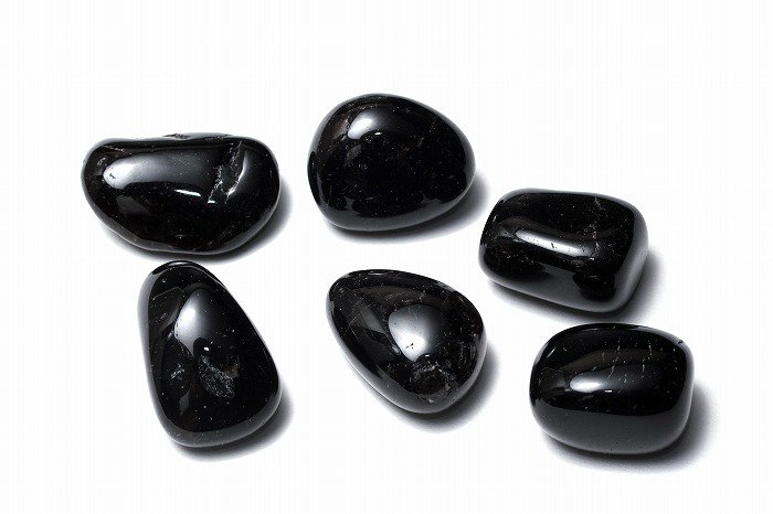 【高品質】モリオン(黒水晶)タンブル【Mサイズ】セット販売(1点〜) MOTST-004, ピックアップ商品の商品画像_5