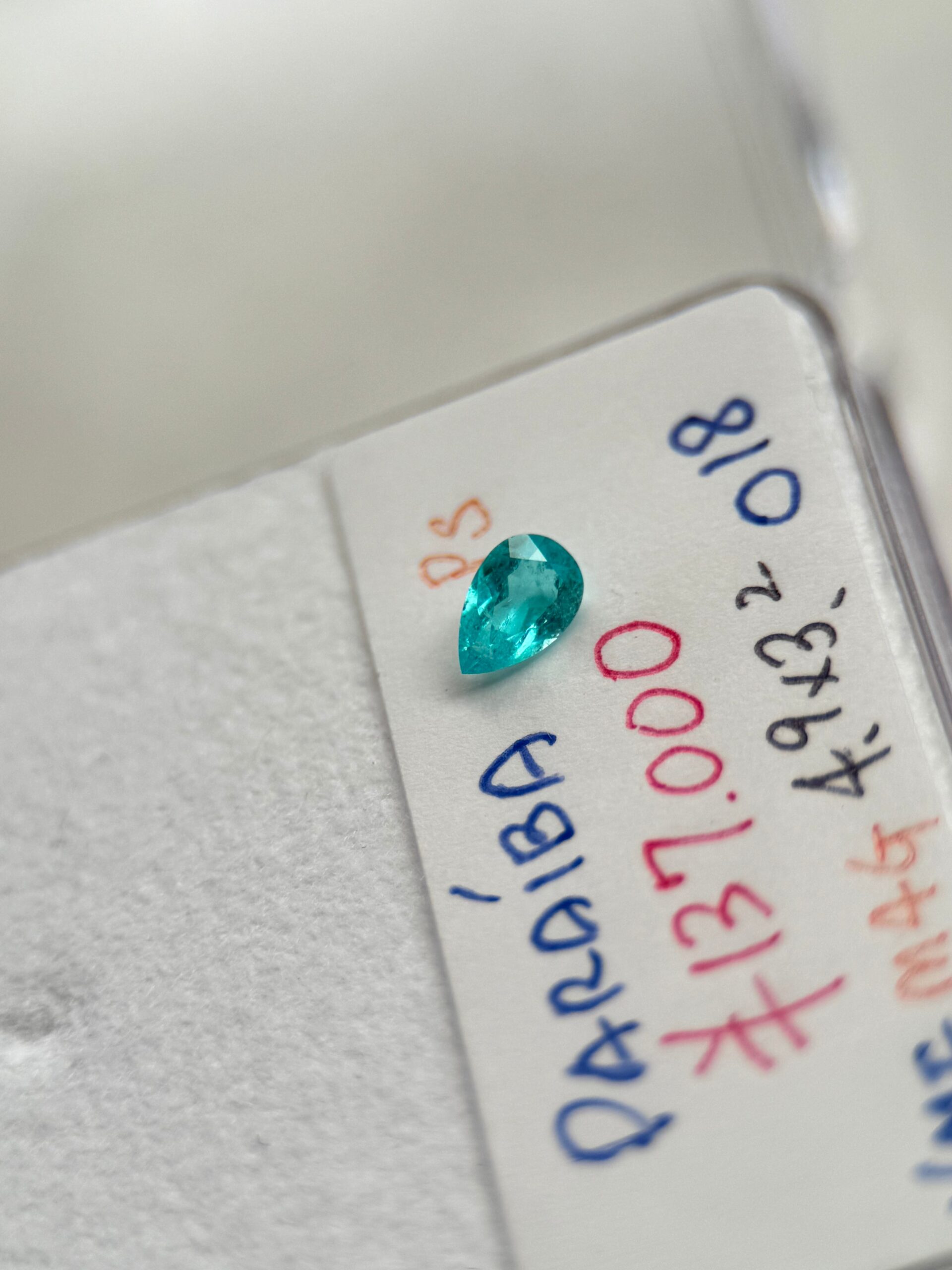 パライバトルマリン 0.18ct ペアシェイプの商品画像_4
