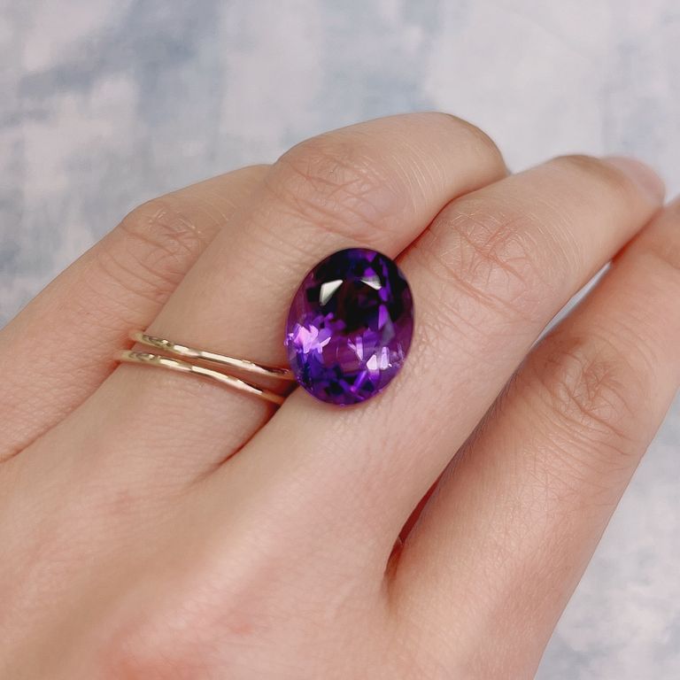 カラーシフトアメジスト(宝石名アメシスト)ブラジル/ウルグアイ産 8.21ct 識別済22011396914.6x11.6mm前後の商品画像_6